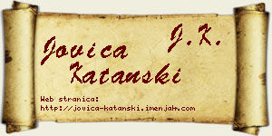 Jovica Katanski vizit kartica